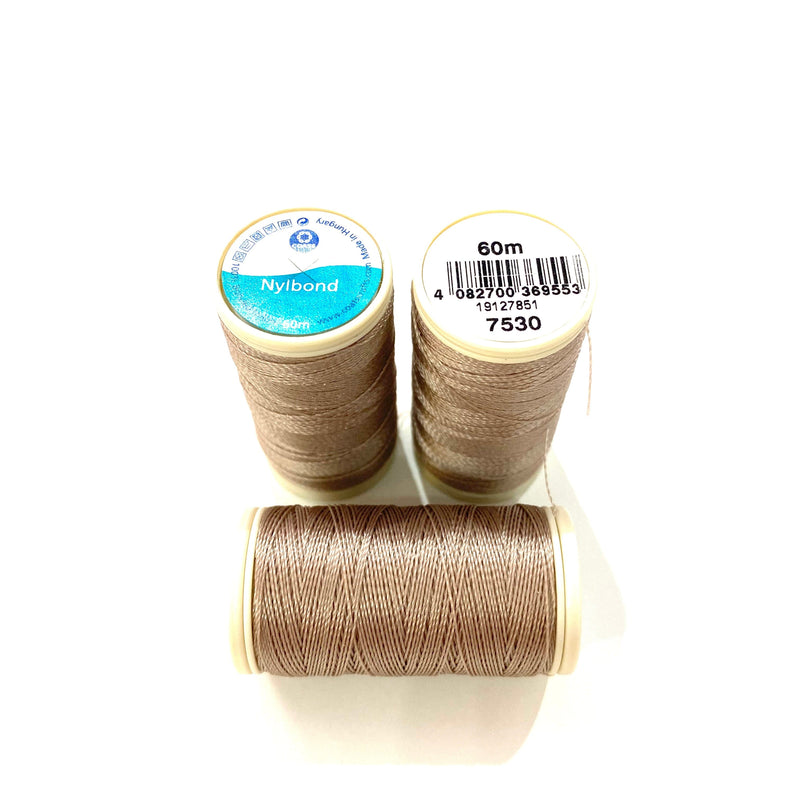 Coats, Nylbond extra strong beading thread | 60mt | taupe 7530