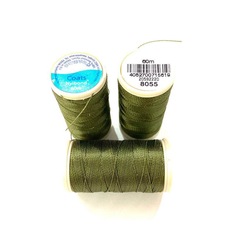 Coats, Nylbond extra strong beading thread | 60mt | pine 8055