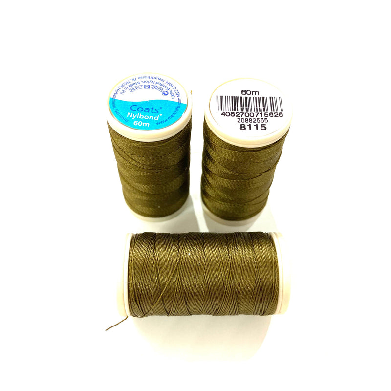 Coats, Nylbond extra strong beading thread | 60mt | loden 8115