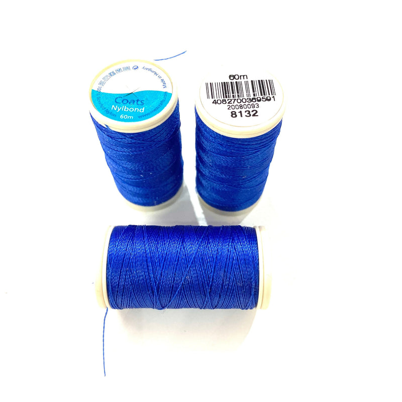 Coats, Nylbond extra strong beading thread | 60mt | sapphire 8132