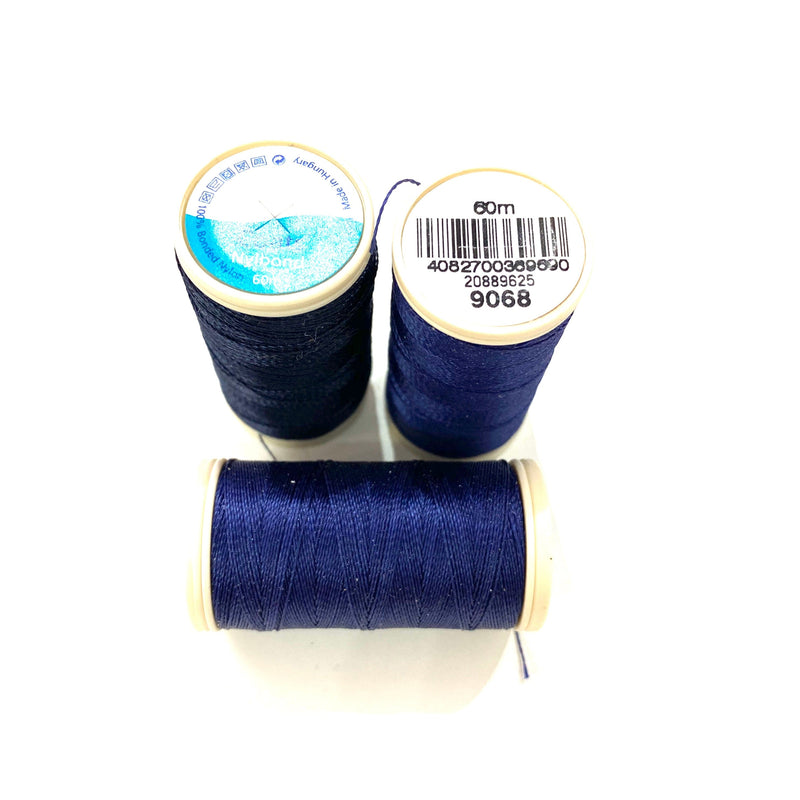 Coats, Nylbond extra strong beading thread | 60mt | navy 9068