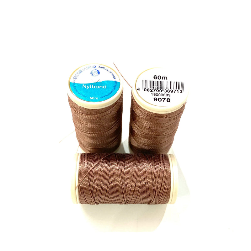 Coats, Nylbond extra strong beading thread | 60mt | chocolate 9078