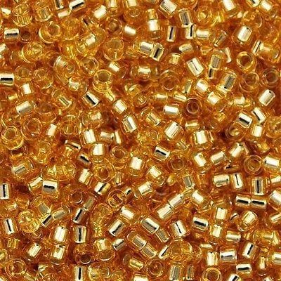 DB0042 Silver Lined Gold, Miyuki Delica 11/0