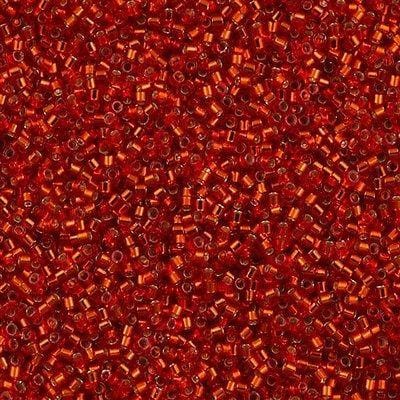 DB0043 Silver Lined Red, Miyuki Delica 11/0