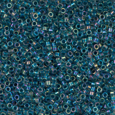 DB0058 Marine Blue Lined Crystal AB, Miyuki Delica 11/0 £2.25