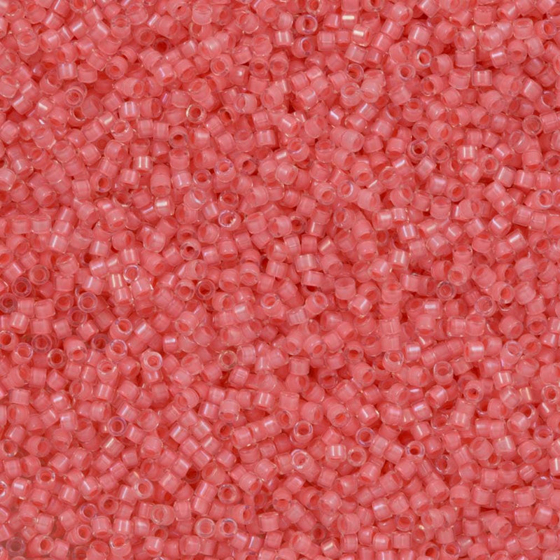 DB0070 - Lined Rose Pink AB, Miyuki Delica 11/0 £2.25