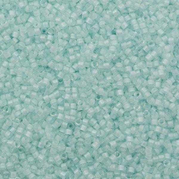 DB0078 Aqua Mist Lined Crystal Luster, Miyuki Delica 11/0