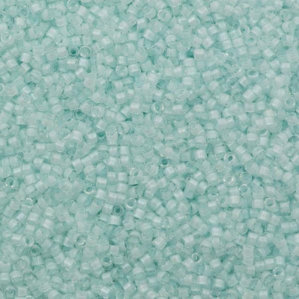 DB0078 Aqua Mist Lined Crystal Luster, Miyuki Delica 11/0 £2.25