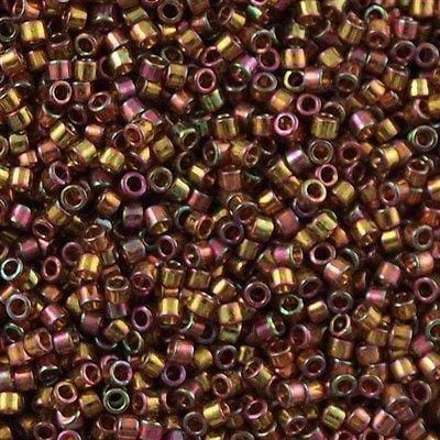 DB0126 Cinnamon Rainbow Gold Luster, Miyuki Delica 11/0 £3.75