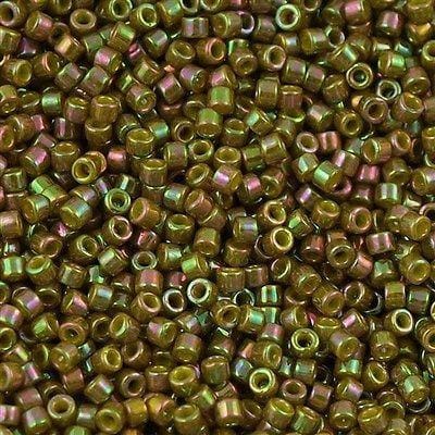 DB0133 Opaque Olive Golden Luster, Miyuki Delica 11/0