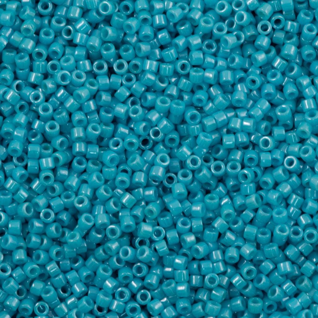 DB0218 Opaque Med Turquoise Blue Luster, Miyuki Delica 11/0
