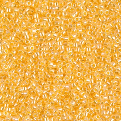 DB0233 Lined Crystal Yellow Luster, Miyuki Delica 11/0