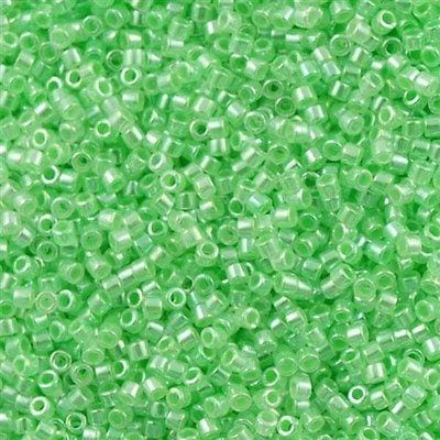 DB0237 - Lined Crystal Lt.Green, Miyuki Delica 11/0 £2.25