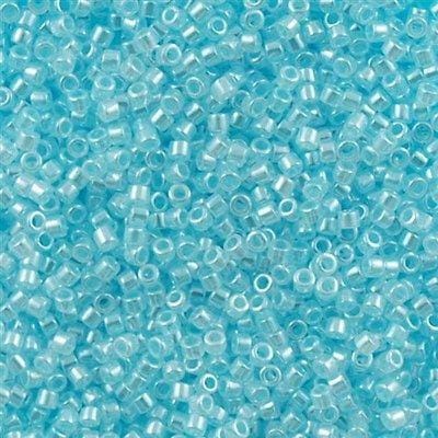 DB0239 - Lined Crystal Lt. Aquamarine, Miyuki Delica 11/0 £2.25