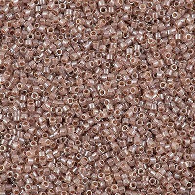 DB0256 Lined Crystal Taupe, Miyuki Delica 11/0