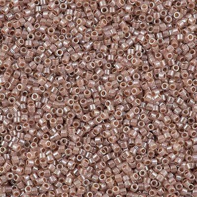 DB0256 Lined Crystal Taupe, Miyuki Delica 11/0 £2.25