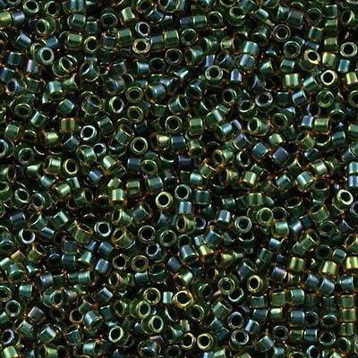 DB0273 - Forest Green Lined Topaz AB, Miyuki Delica 11/0