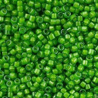 DB0274 - Lined Green Lime, Miyuki Delica 11/0