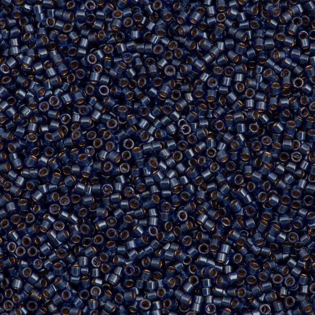 DB0278 Lined Dark Blue Luster, Miyuki Delica 11/0