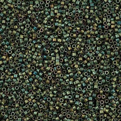 DB0324 Matted Metallic Green Iris, Miyuki Delica 11/0