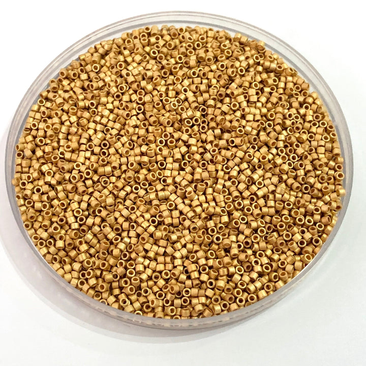 DB0331 24KT Metallic Bright Yellow Gold Matted, Miyuki Delica 11/0