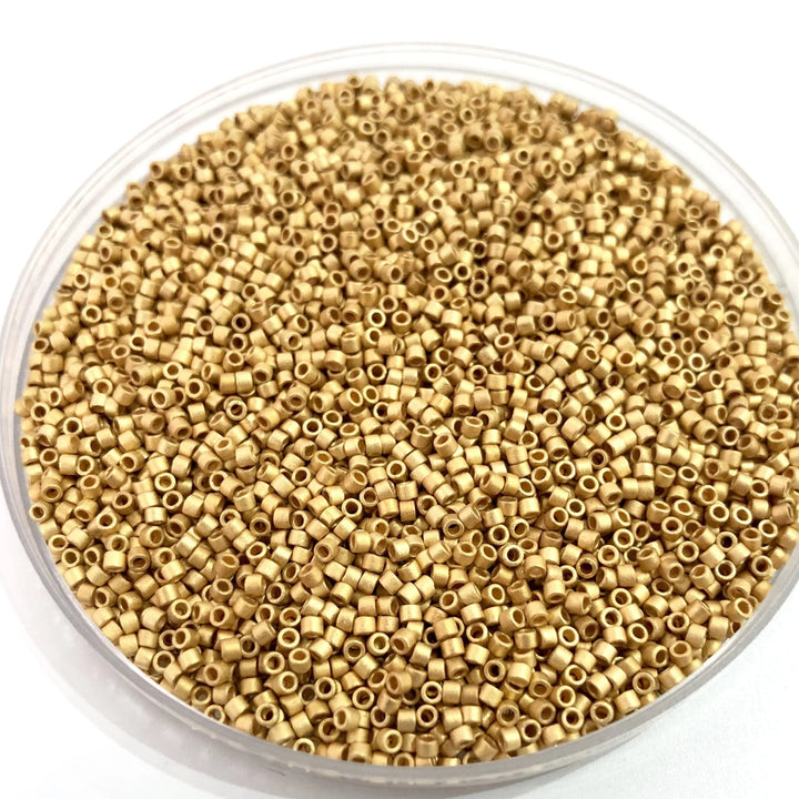 DB0331 24KT Metallic Bright Yellow Gold Matted, Miyuki Delica 11/0