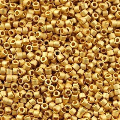 DB0331 24KT Metallic Bright Yellow Gold Matted, Miyuki Delica 11/0