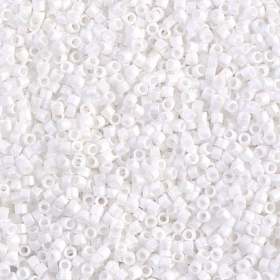 DB0351 White Matted, Miyuki Delica 11/0