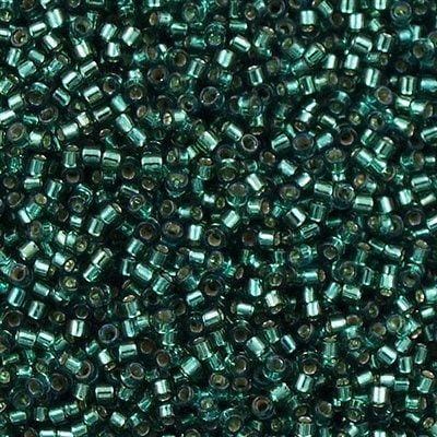 DB0607 - Silver Lined Teal Dyed, Miyuki Delica 11/0