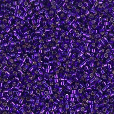 DB0610 Silver Lined Violet Dyed, Miyuki Delica 11/0
