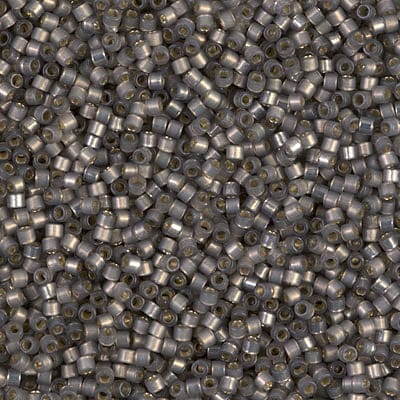 DB0631 Silver Lined Rustic Grey Alabaster Dyed, Miyuki Delica 11/0