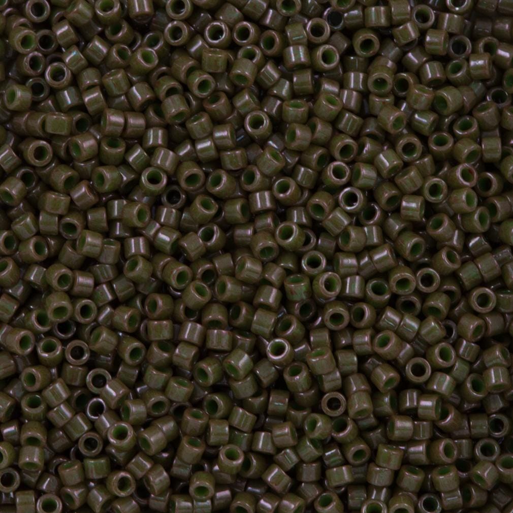 DB0657 Opaque Olive Dyed, Miyuki Delica 11/0