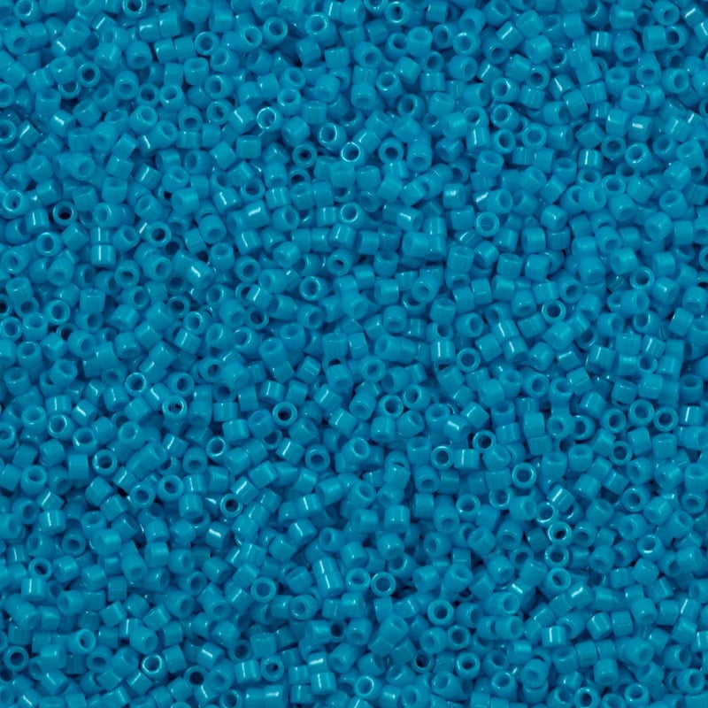 DB0659 Dyed Opaque Dark Turquoise Blue, Miyuki Delica 11/0 £2.5