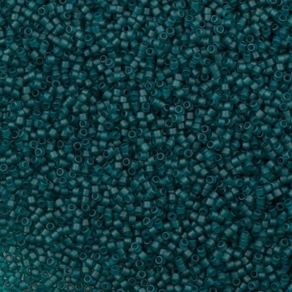 DB0788 Dyed Transparent Blue Zircon Matted, Miyuki Delica 11/0