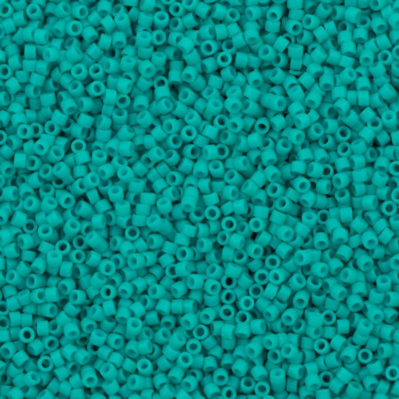 DB0793 Dyed Opaque Turquoise Green Semi Matted, Miyuki Delica 11/0 £3