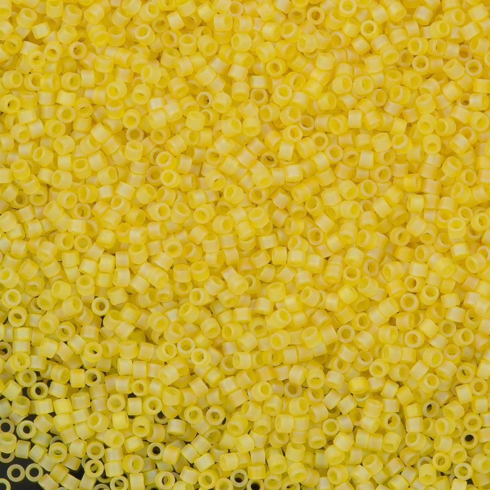 DB0854 - Matted Pale Yellow AB, Miyuki Delica 11/0