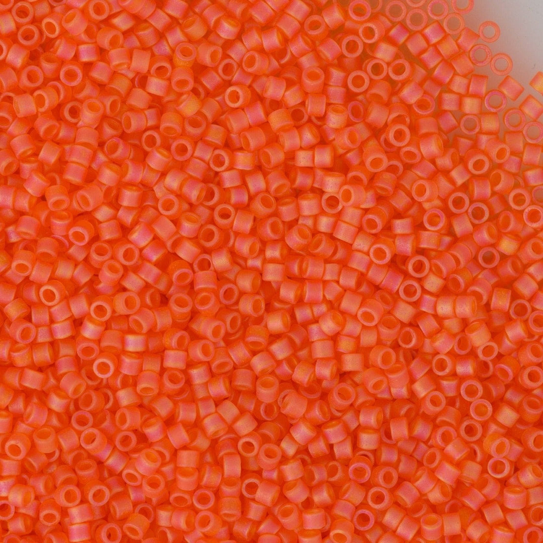 DB0855 - Matted Transparent Orange AB, Miyuki Delica 11/0