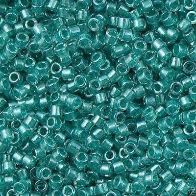 DB0904 - Sparkling Aqua Green Lined, Miyuki Delica 11/0 £2.25