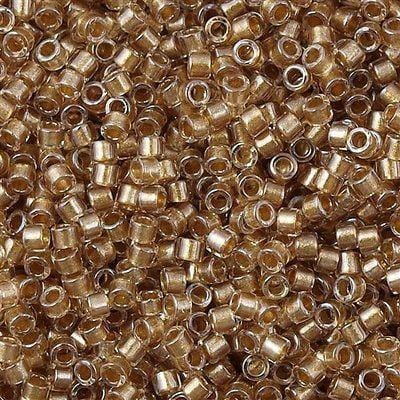 DB0907 - Sparkling Lt. Bronze Lined, Miyuki Delica 11/0 £2.25