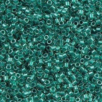 DB0918 - Sparkling Teal Lined Crystal, Miyuki Delica Beads
