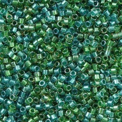 DB0984 Lined Aqua Teal Mix, Miyuki Delica 11/0