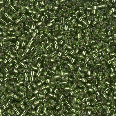 DB1207 Silver Lined Olive, Miyuki Delica 11/0 £3