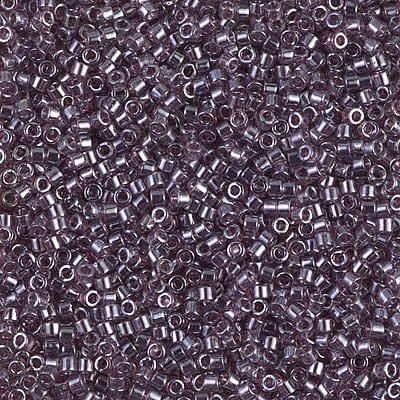 DB1224 Transparent Mauve Luster, Miyuki Delica 11/0 £2.25