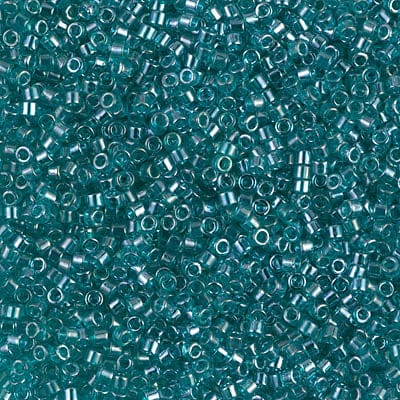 DB1228 Transparent Caribbean Teal Luster, Miyuki Delica 11/0