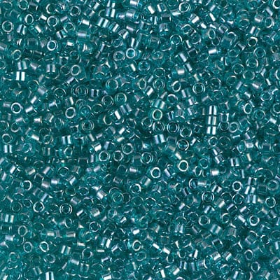 DB1228 Transparent Caribbean Teal Luster, Miyuki Delica 11/0 £2.5