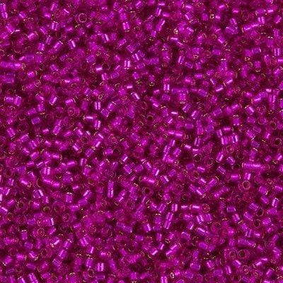 DB1340 - Silver Lined Bright Fuchsia Dyed, Miyuki Delica 11/0 £3.25