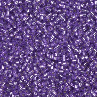 DB1347 Silver Lined Lilac Dyed, Miyuki Delica 11/0