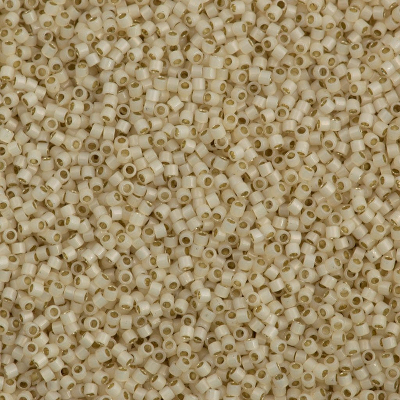 DB1451 - Silver Lined Pale Cream Opal, Miyuki Delica 11/0 £3.25