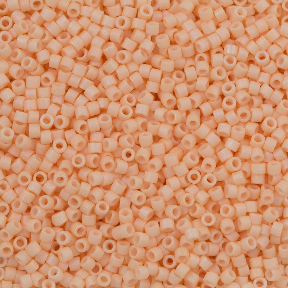 DB1522 Matte Opaque Lt. Peach AB, Miyuki Delica 11/0