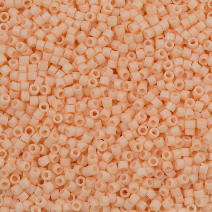 DB1522 Matte Opaque Lt. Peach AB, Miyuki Delica 11/0